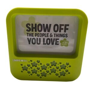 Limited Too Lime Green Picture Frame Speaker 4x6 Flower Y2K Retro Room Decor